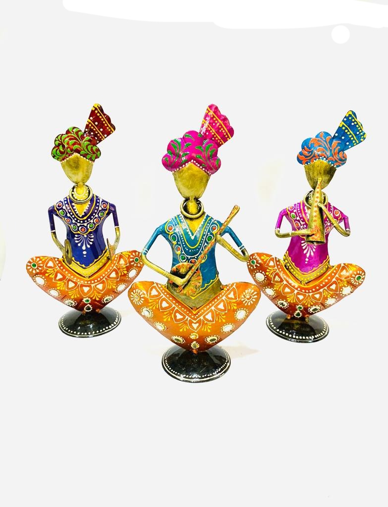 Sardar Musicians Collectible In Multicolor Biggest Designs Artwork From Tamrapatra