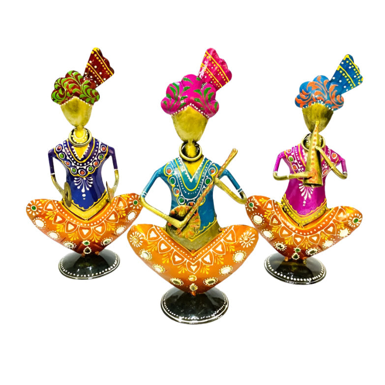 Sardar Musicians Collectible In Multicolor Biggest Designs Artwork Tamrapatra