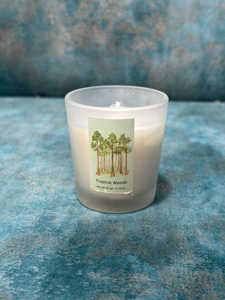 Aroma Candles In Glass Various Essence Set Of 4 Gifting’s From Tamrapatra