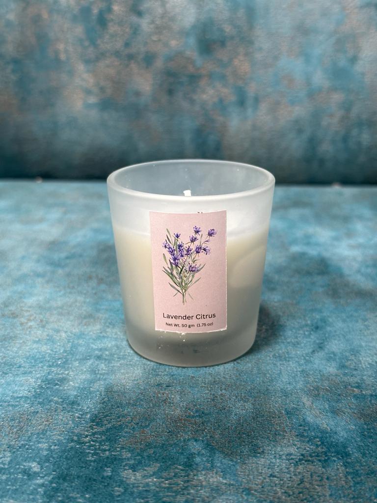 Aroma Candles In Glass Various Essence Set Of 4 Gifting’s From Tamrapatra