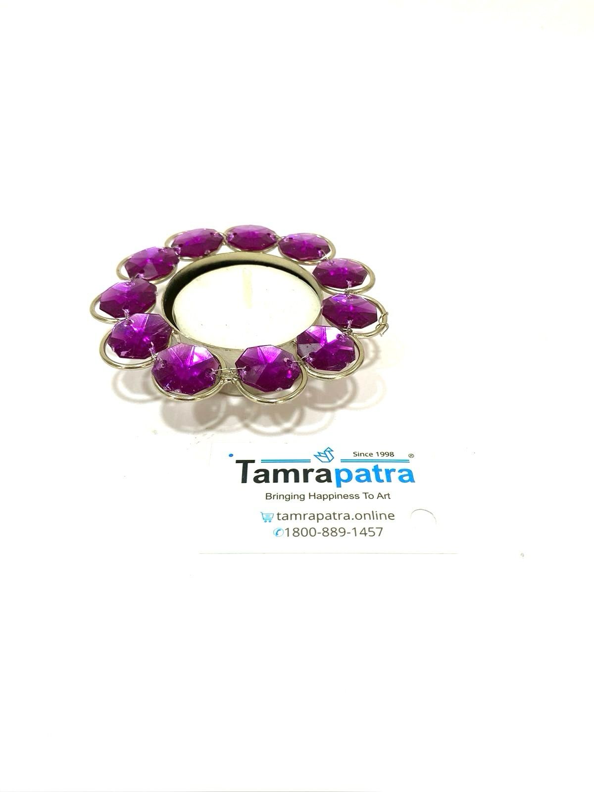 Tea Light Holders in Various Design Pooja Return Gift Ideas Handmade Tamrapatra
