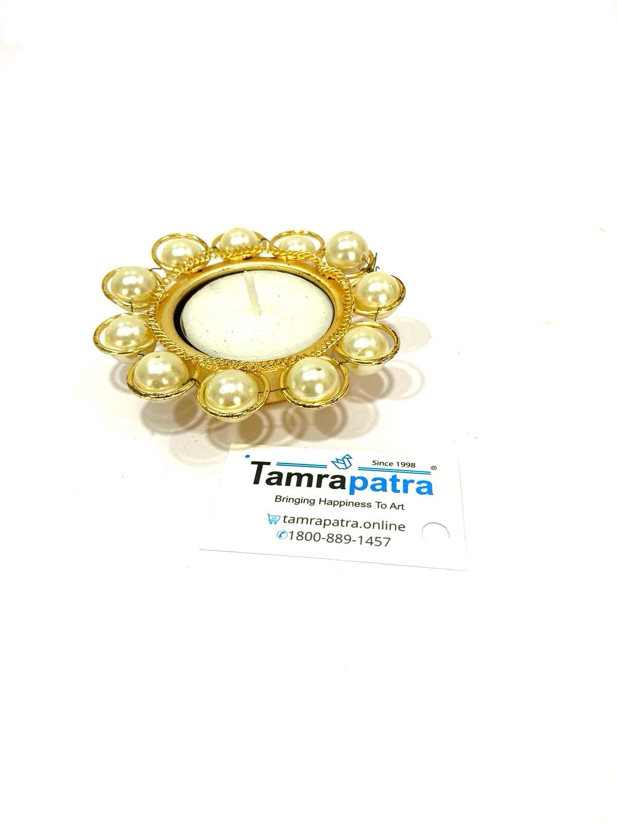 Tea Light Holders in Various Design Pooja Return Gift Ideas Handmade Tamrapatra