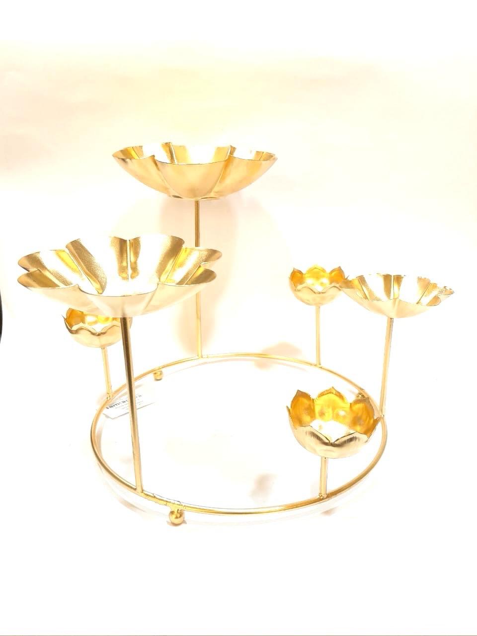 Diya Decoration Lightings Spiral Handcrafted Metal Art & Crafts From Tamrapatra