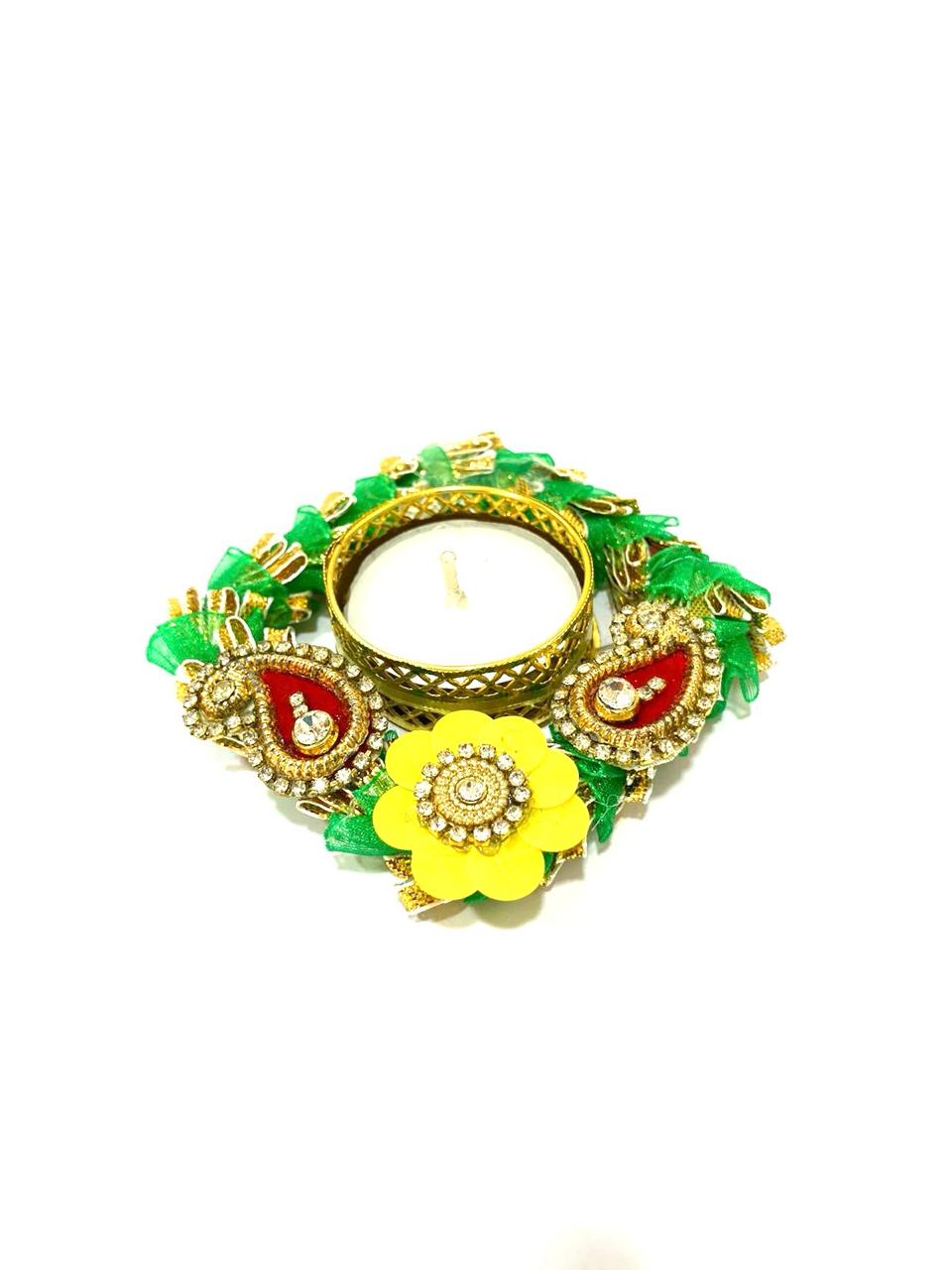 Tea Light Holders in Various Design Pooja Return Gift Ideas Handmade Tamrapatra