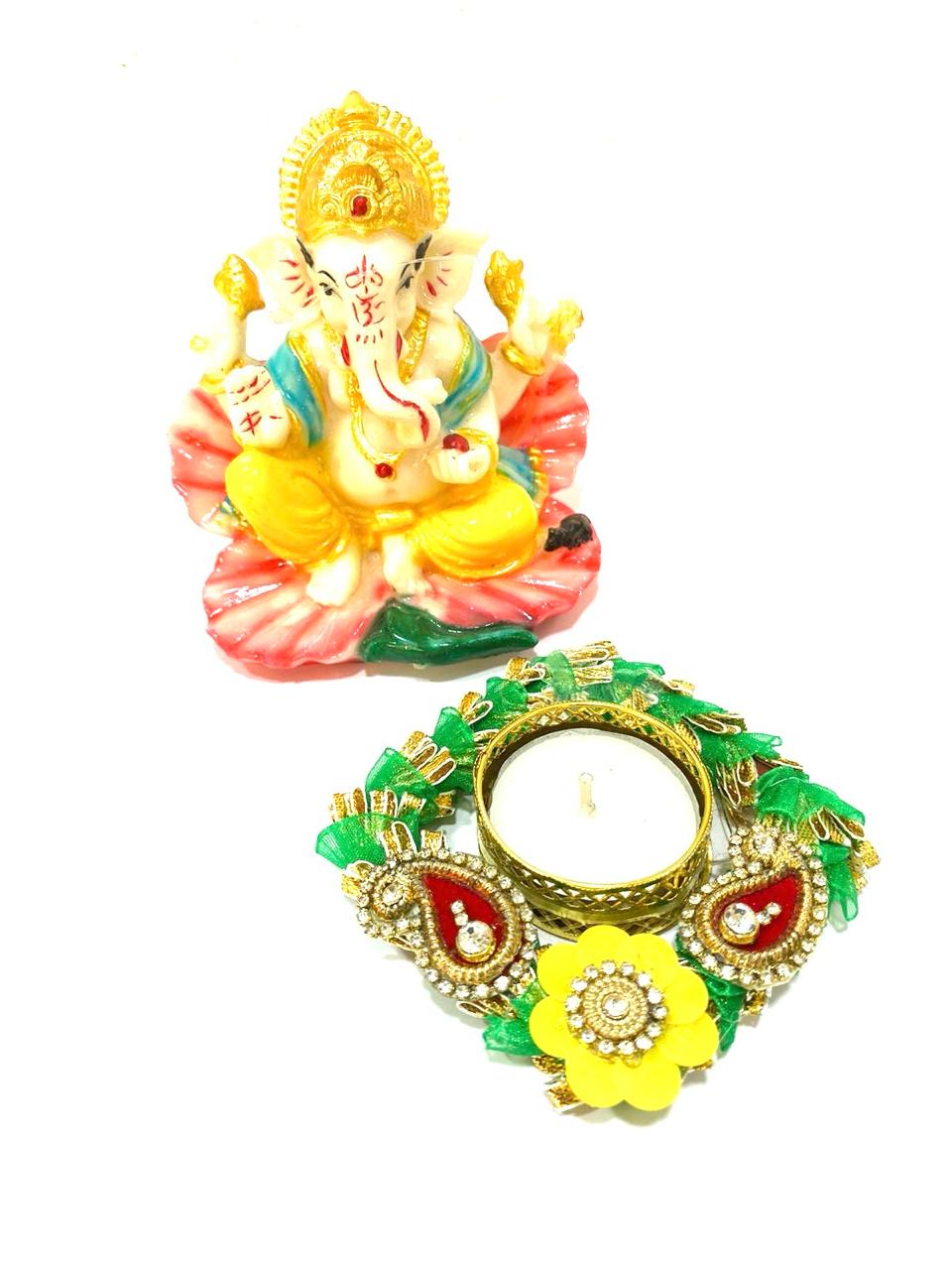 Tea Light Holders in Various Design Pooja Return Gift Ideas Handmade Tamrapatra