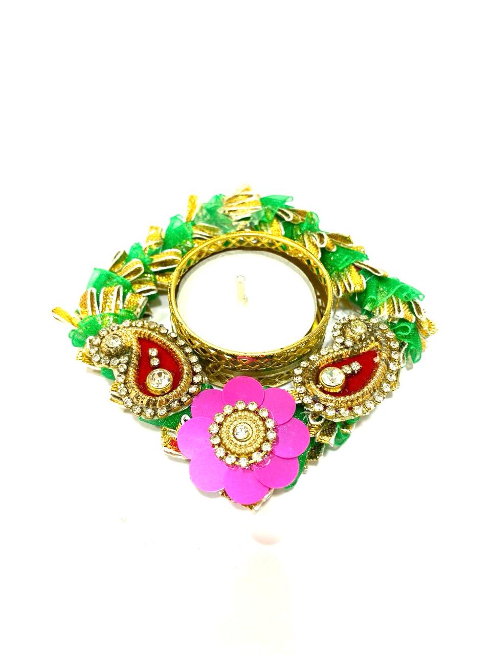 Tea Light Holders in Various Design Pooja Return Gift Ideas Handmade Tamrapatra