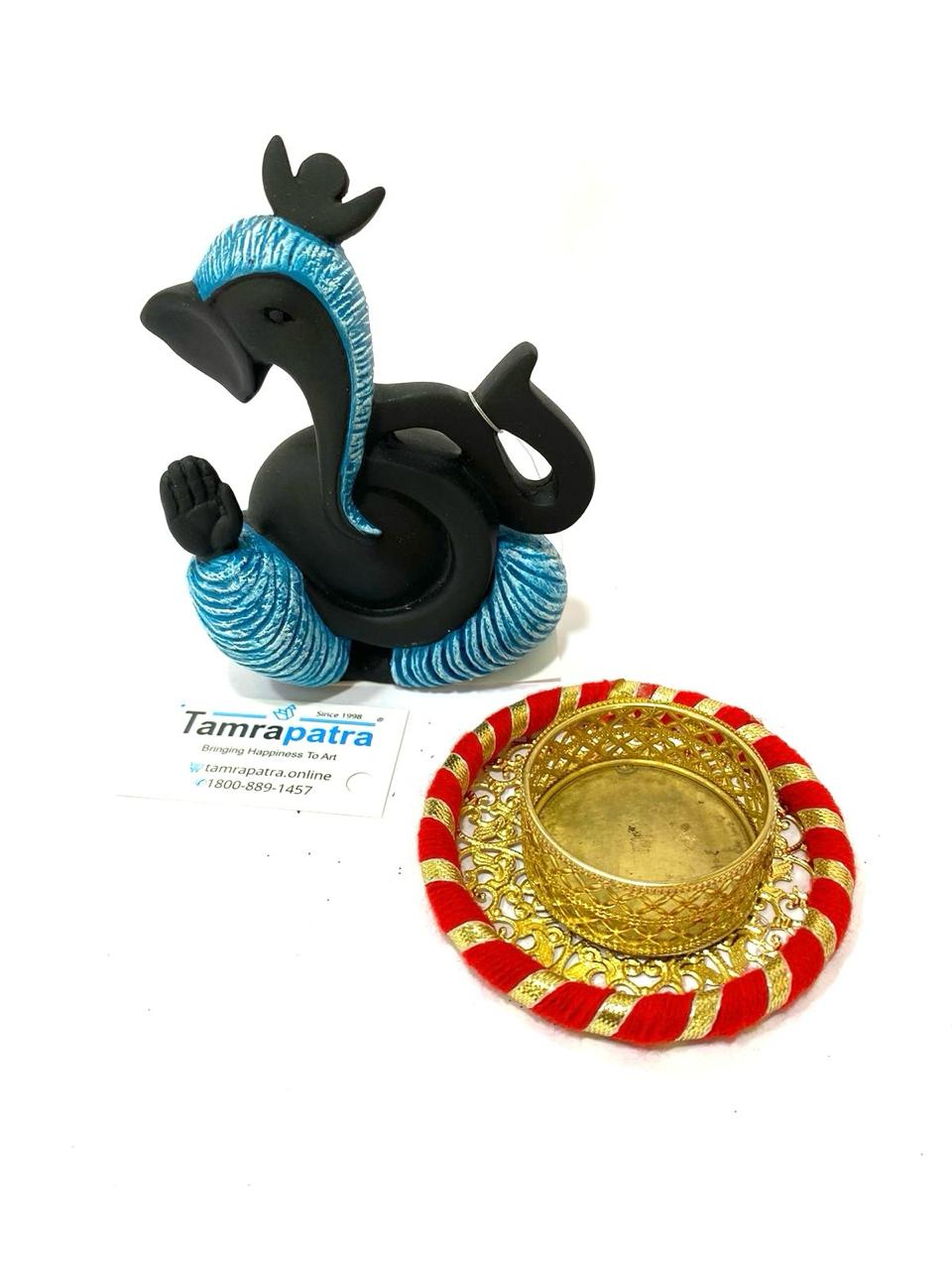 Tea Light Holders in Various Design Pooja Return Gift Ideas Handmade Tamrapatra