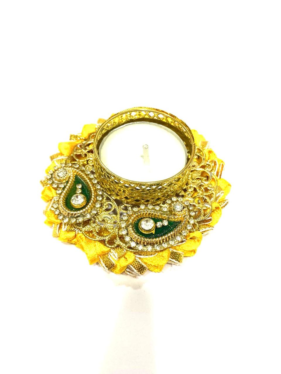 Tea Light Holders in Various Design Pooja Return Gift Ideas Handmade Tamrapatra