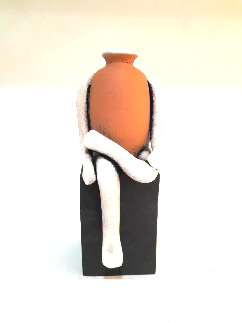 Men On Brick Handcrafted Terracotta Artefacts Exclusive Collection By Tamrapatra