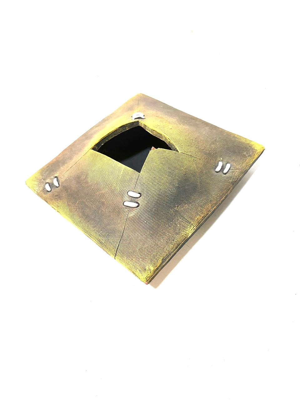 Terracotta Urli Square Pots For Decoration Console Dinning Table Decor Tamrapatra