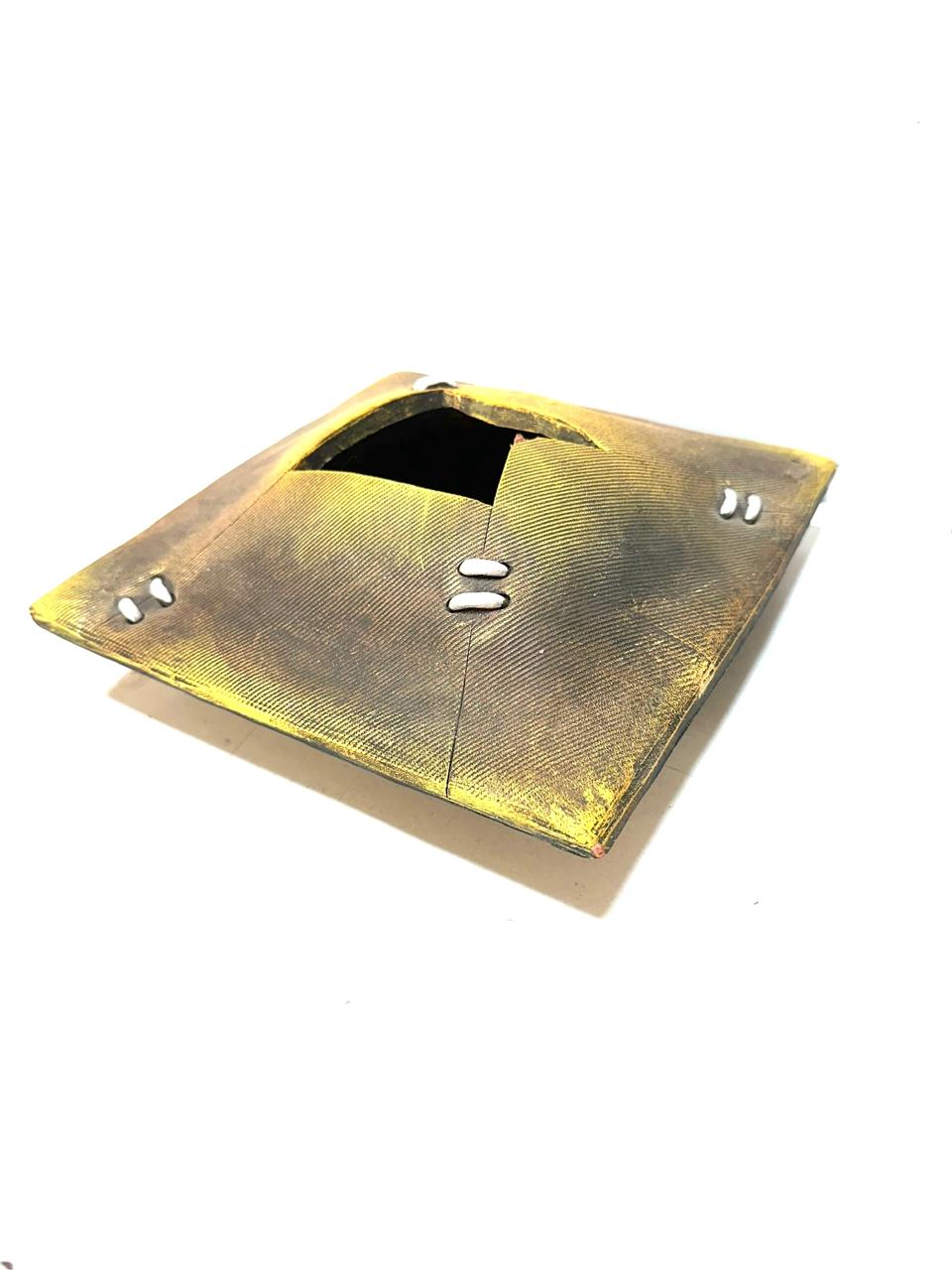 Terracotta Urli Square Pots For Decoration Console Dinning Table Decor Tamrapatra