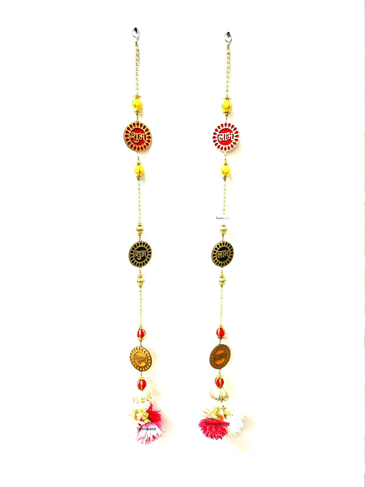 Shubh Labh Hangings Danglers Festival Home Entrance Decoration By Tamrapatra