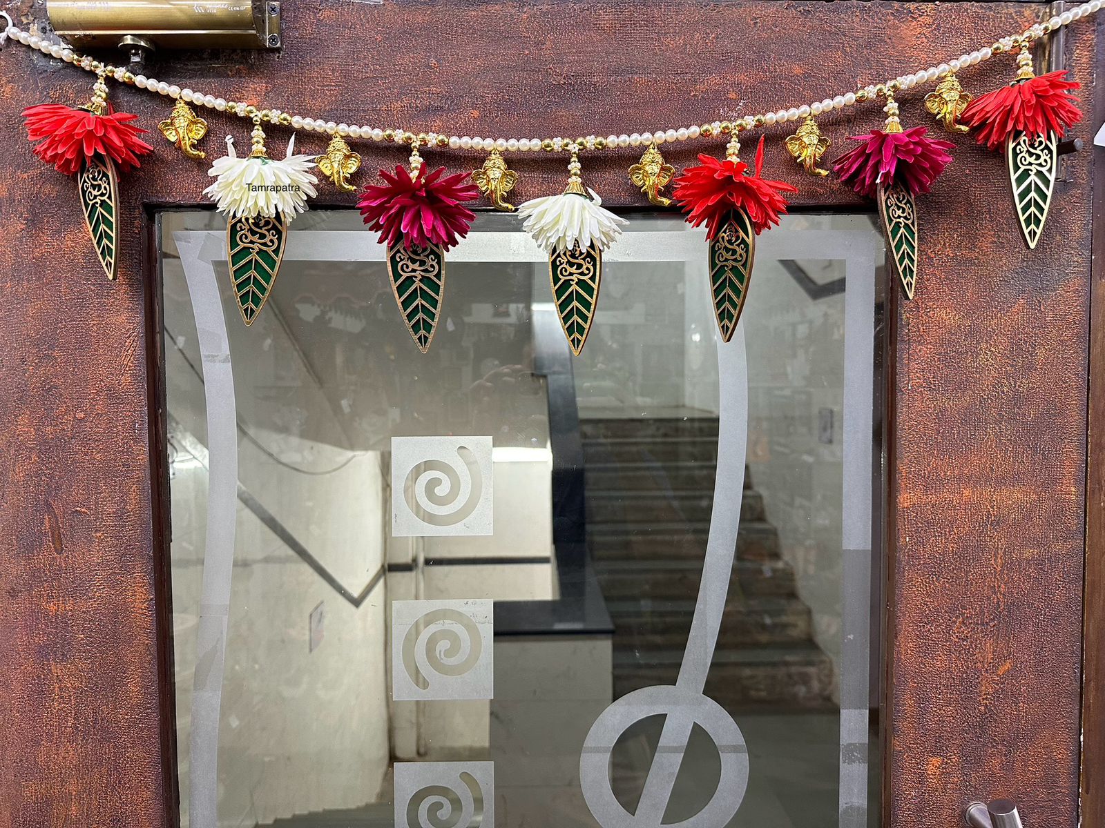 Beautiful Creations Of Torans Ganesh Leaf & Flowers Handcrafted By Tamrapatra