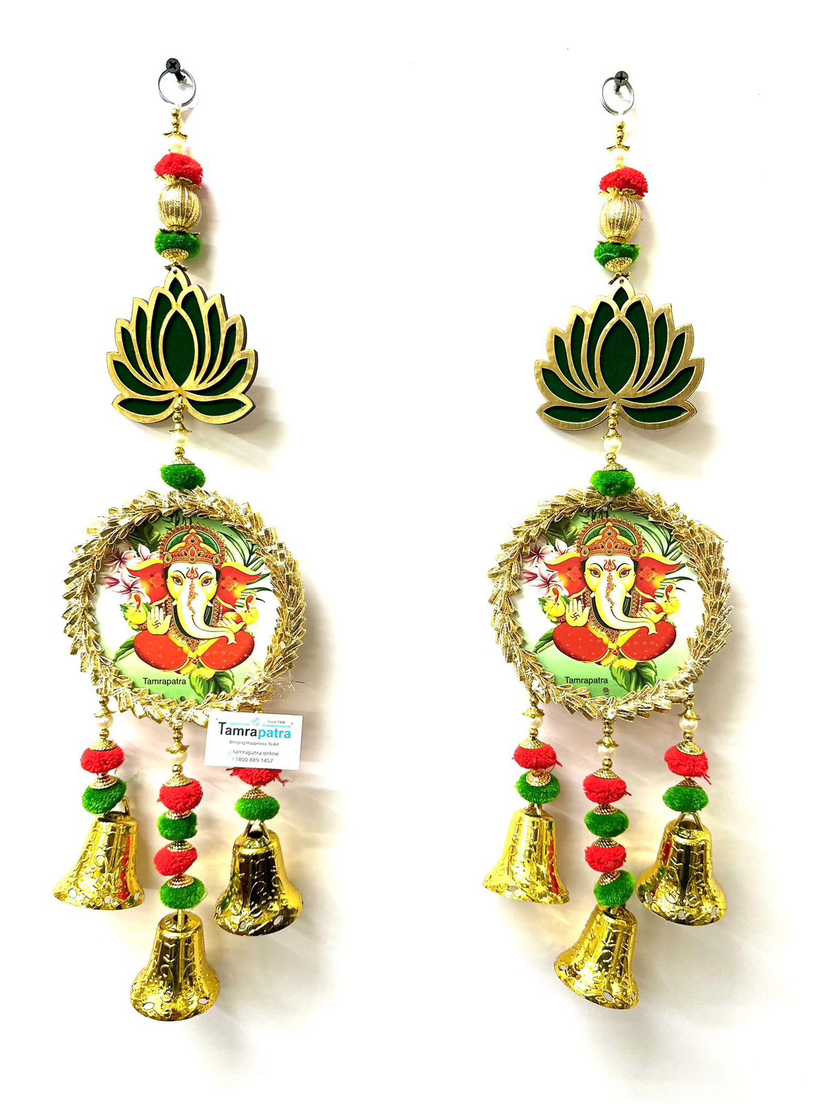 Ganesha Lotus New Choice Of Hangings Decorate Your Entrance By Tamrapatra