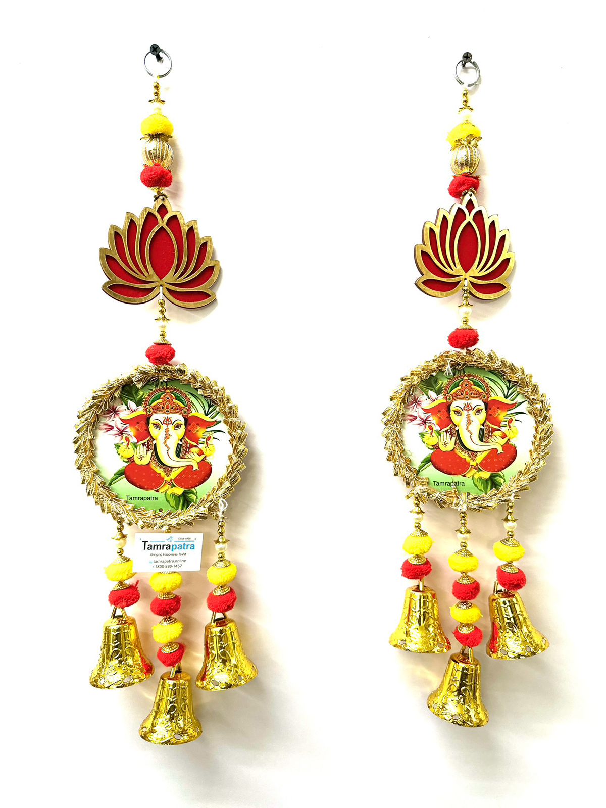 Ganesha Lotus New Choice Of Hangings Decorate Your Entrance By Tamrapatra