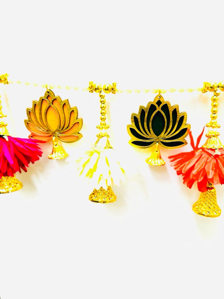 Lotus Floral Hangings With New Design Handcrafted Decoration From Tamrapatra