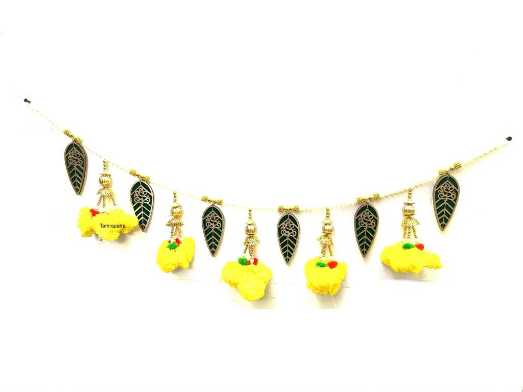 Leaf & Floral Toran Festive Hangings Traditional Art & Crafts From Tamrapatra