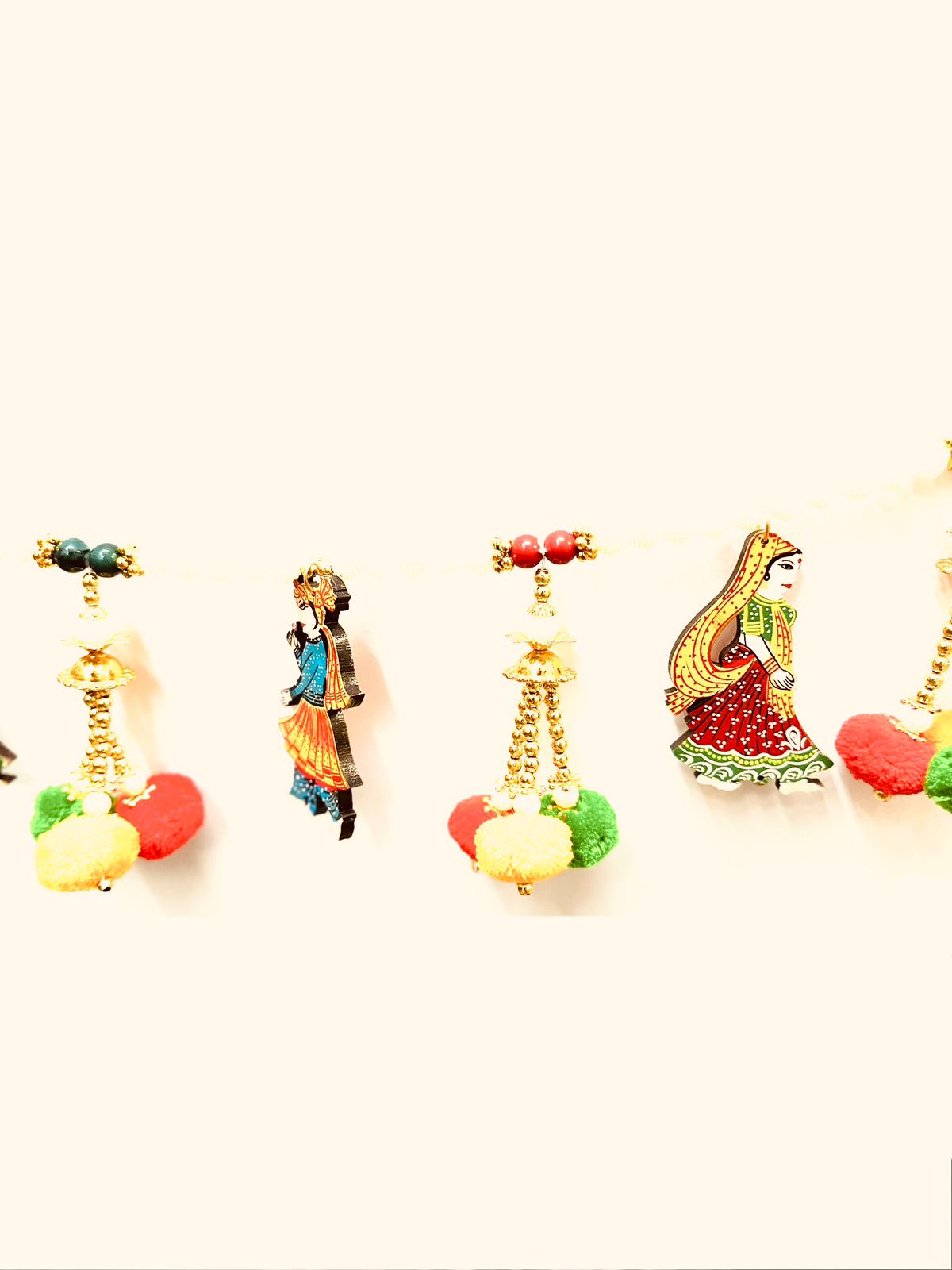 Hanging Toran Male Female Handcrafted Beautiful Shades Artwork From Tamrapatra