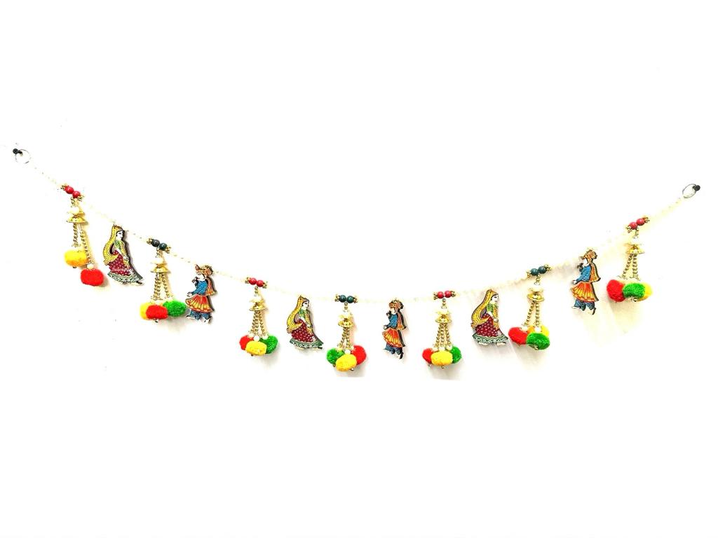 Hanging Toran Male Female Handcrafted Beautiful Shades Artwork From Tamrapatra