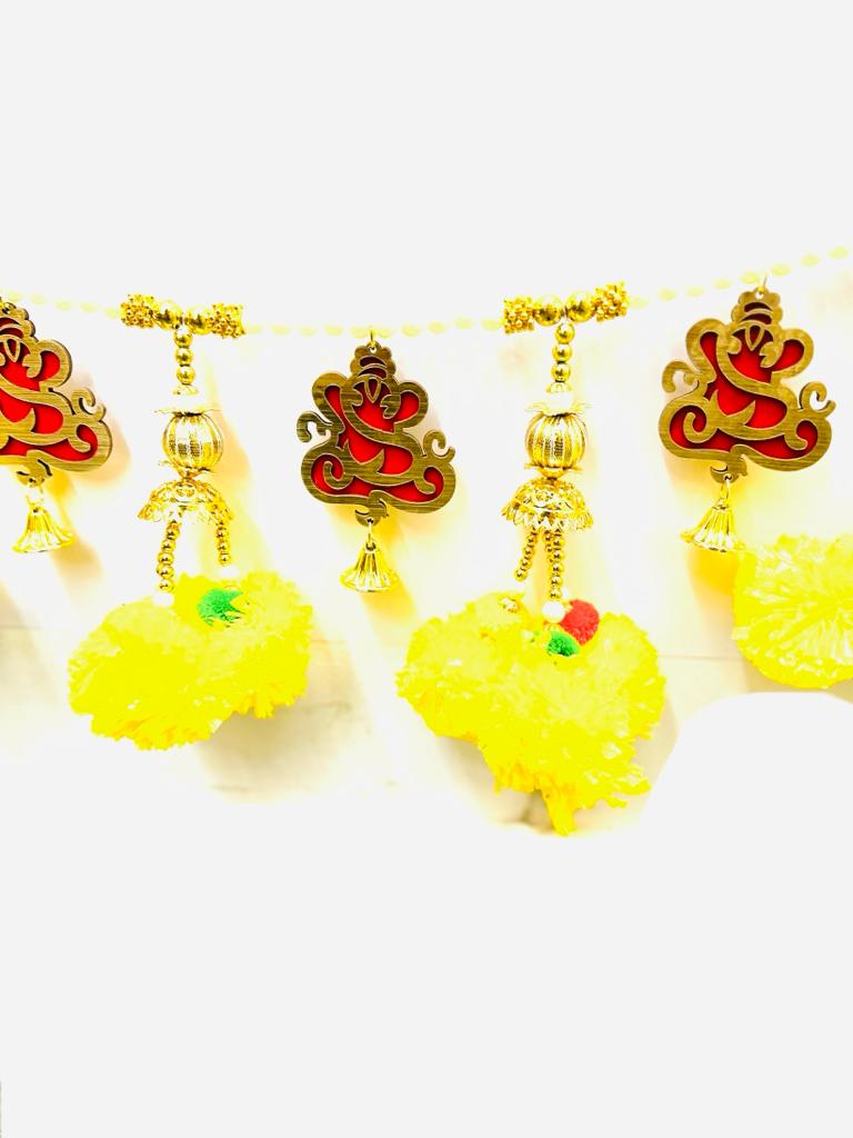 Ganesh Floral Toran Hanging Dazzling Creations To Enhance Your Space Tamrapatra