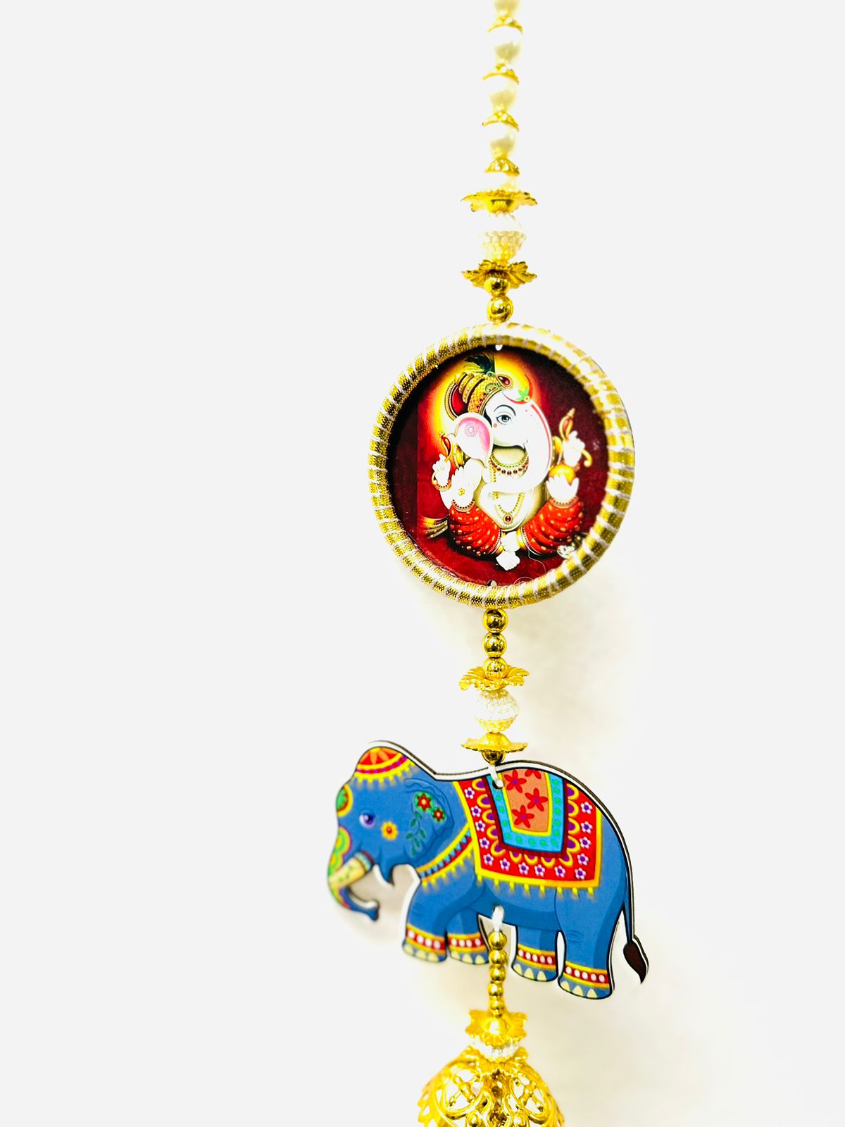 Elephant Ganesh Hangings With Ganesh Floral Traditional Hangings By Tamrapatra