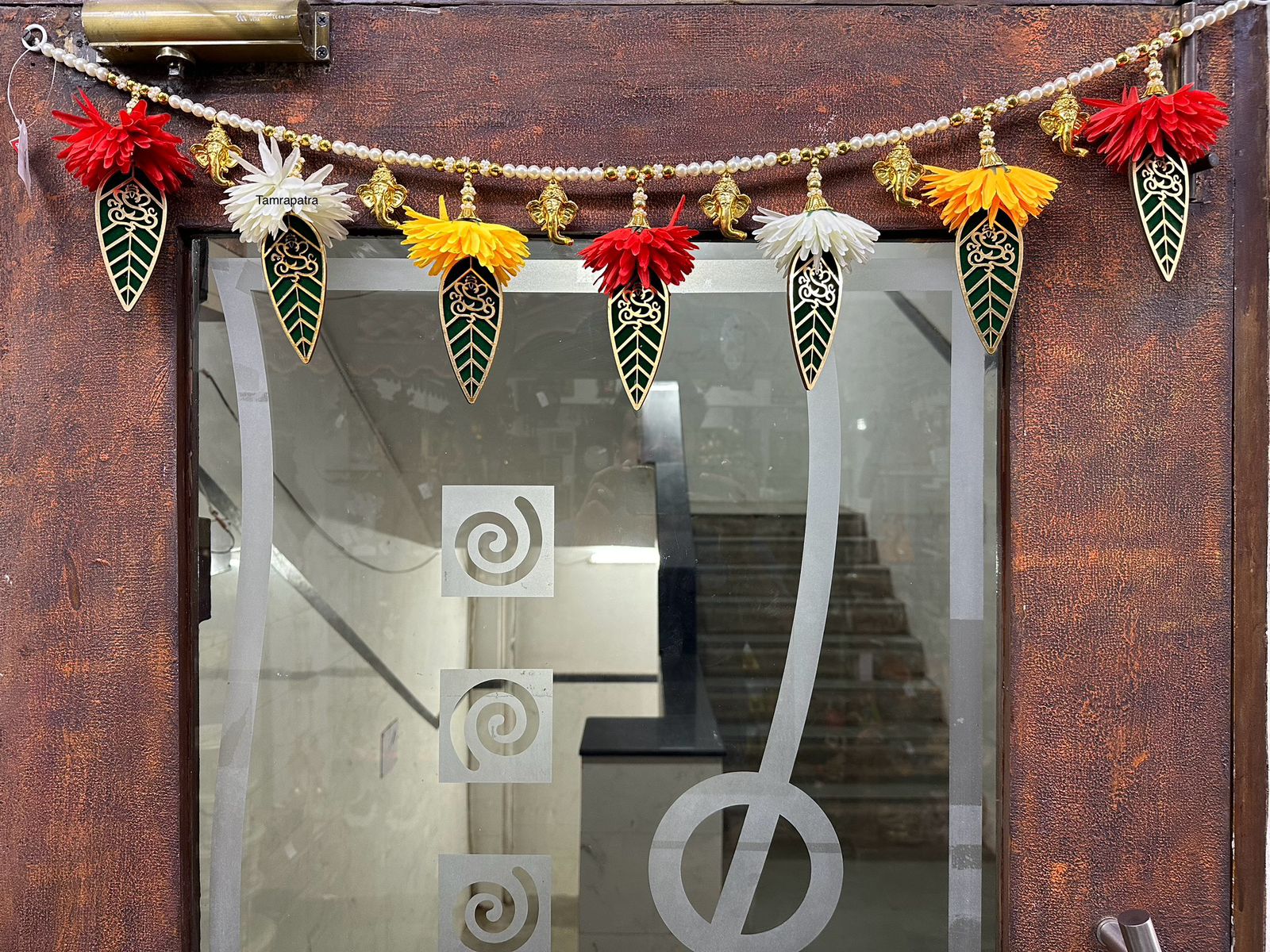 Beautiful Creations Of Torans Ganesh Leaf & Flowers Handcrafted By Tamrapatra