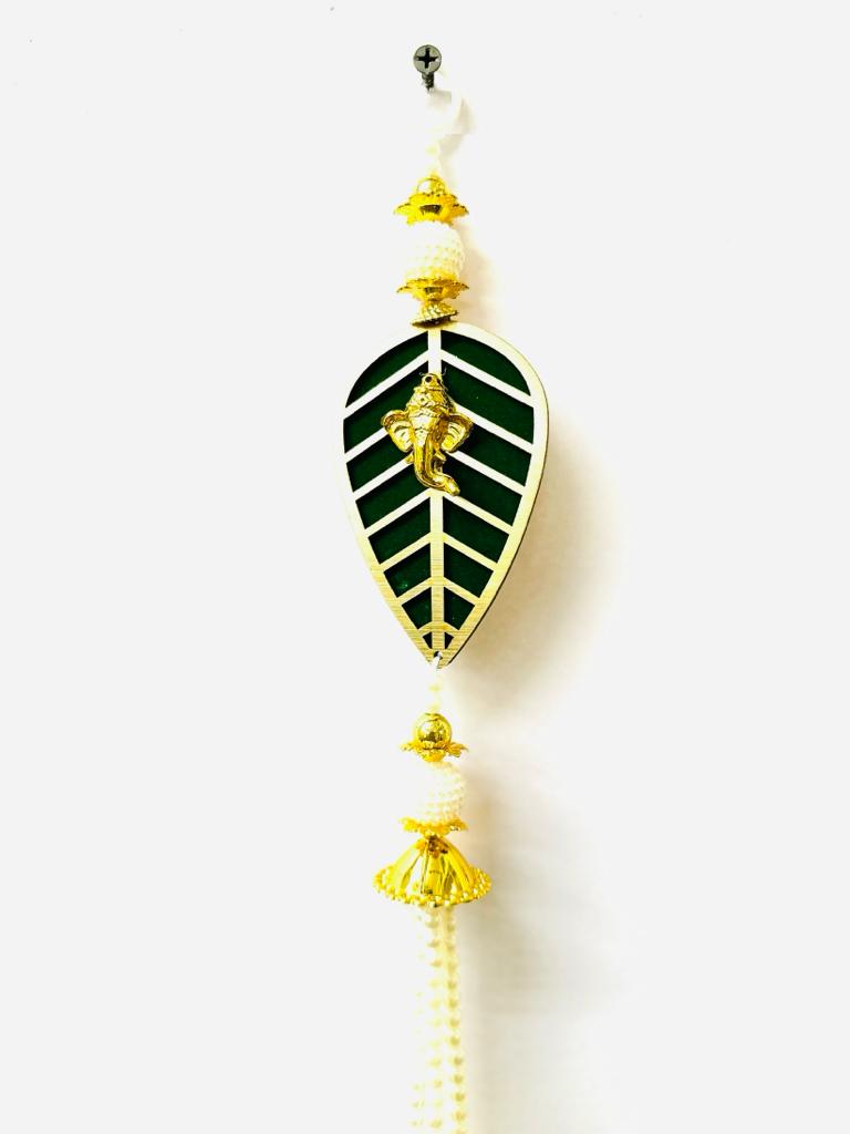 Ganesh Leaf Hangings Auspicious Decoration Gifts Handcrafted From Tamrapatra