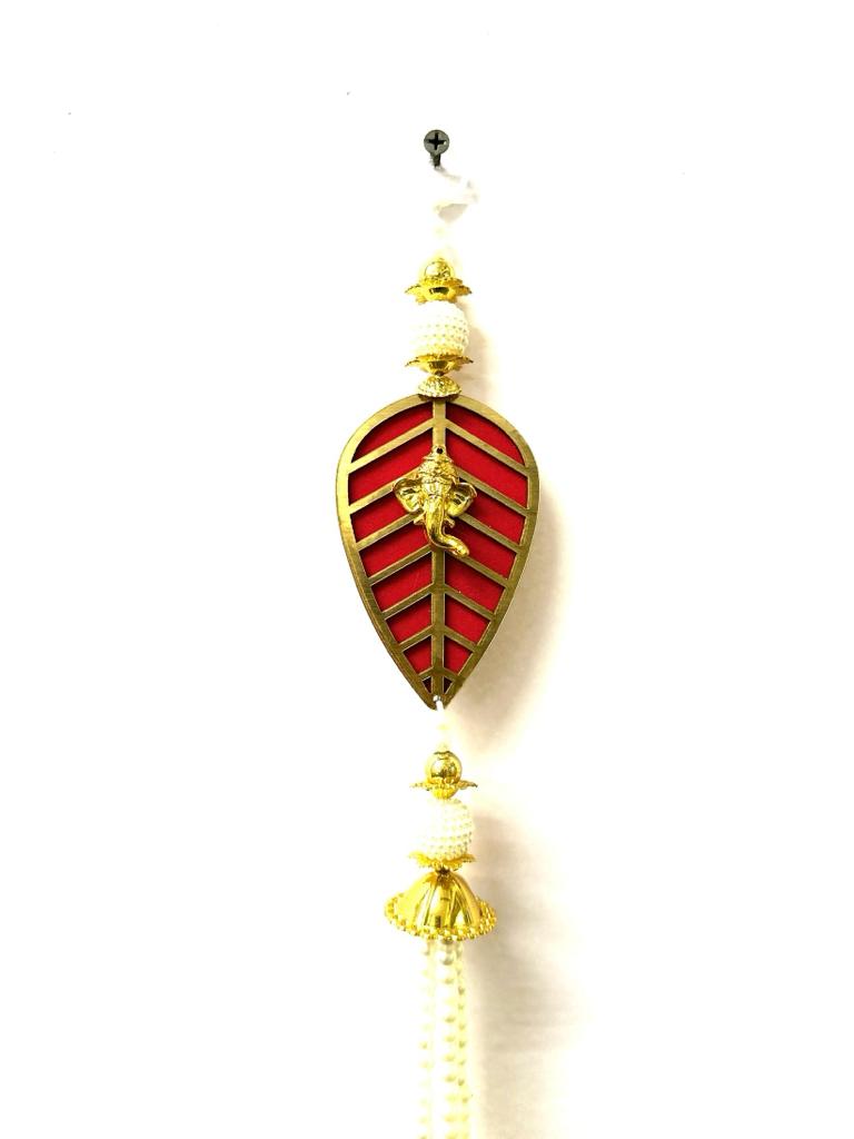 Ganesh Leaf Hangings Auspicious Decoration Gifts Handcrafted From Tamrapatra