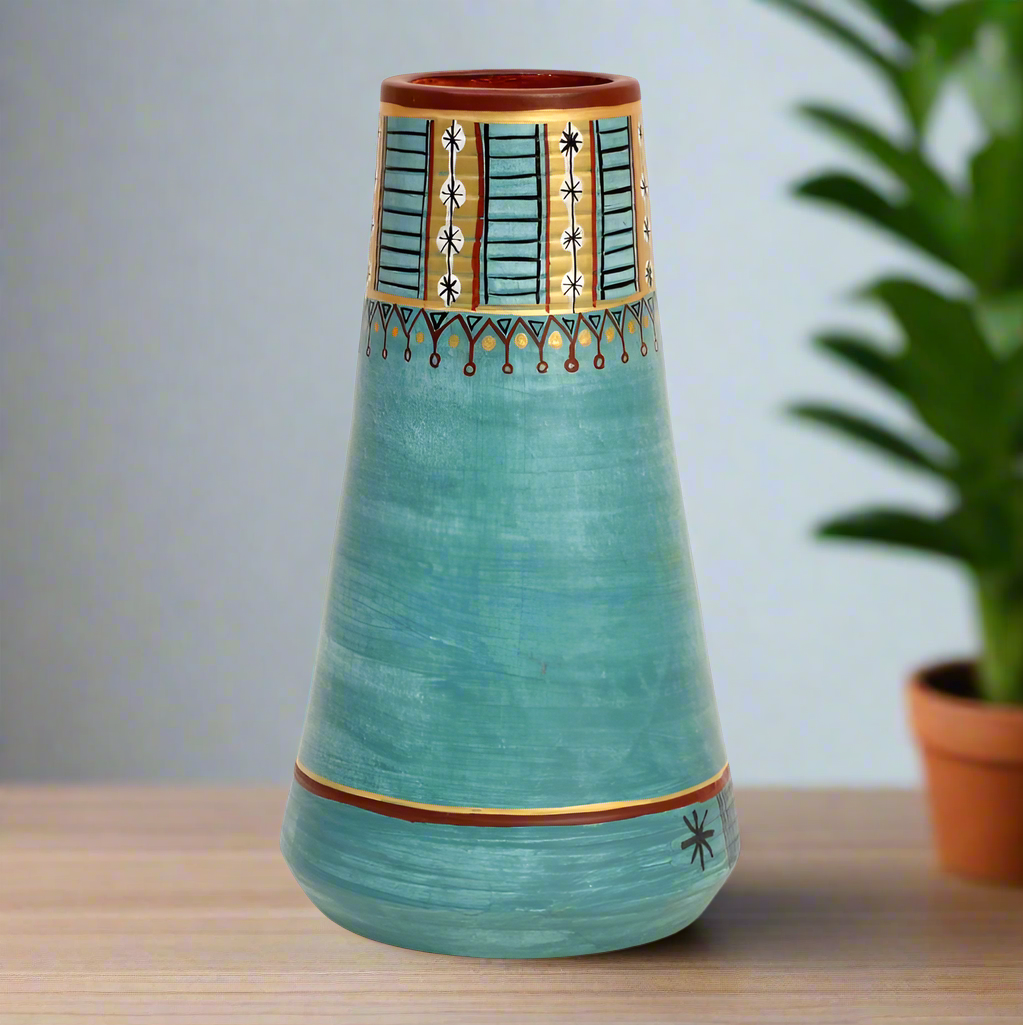Beautiful Matte Finished Clay Pot In Striking Shades Exclusive Gifts At Tamrapatra