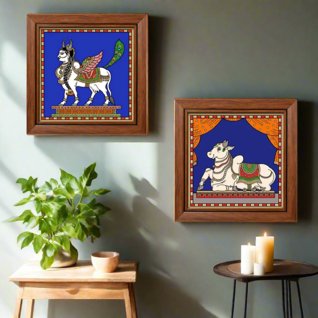 Religious Tanjore Reverse Glass Painting Wall Art In Various Designs By Tamrapatra