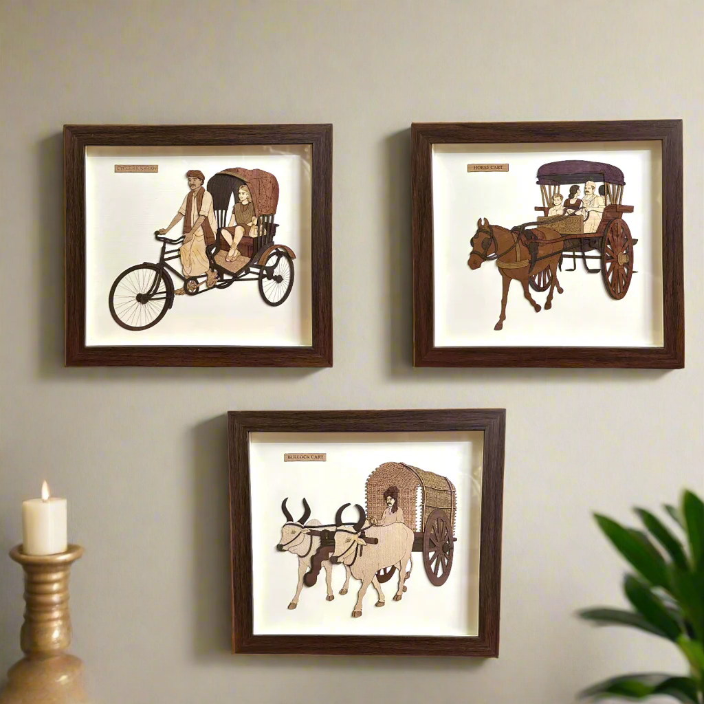 Various Traditional Mode Of Transport Rural Wooden Crafts By Tamrapatra