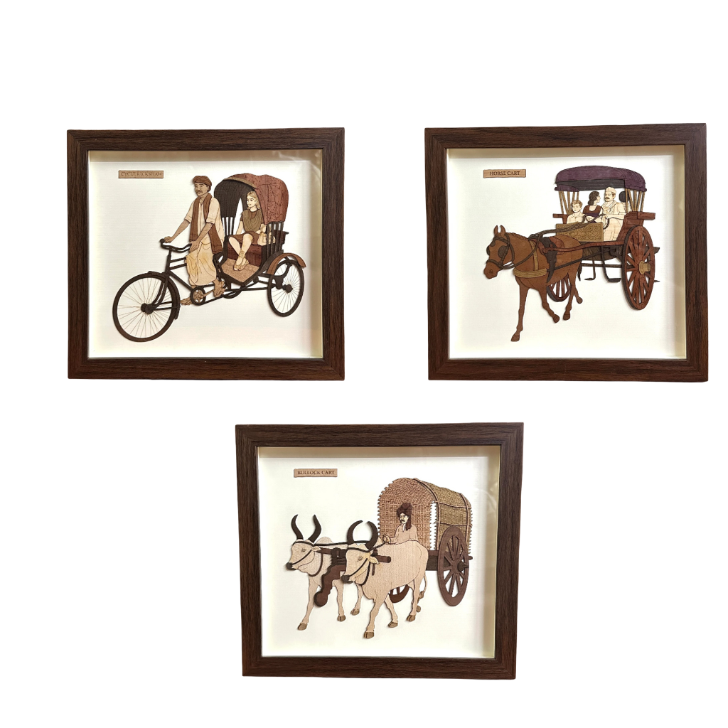Various Traditional Mode Of Transport Rural Wooden Crafts By Tamrapatra