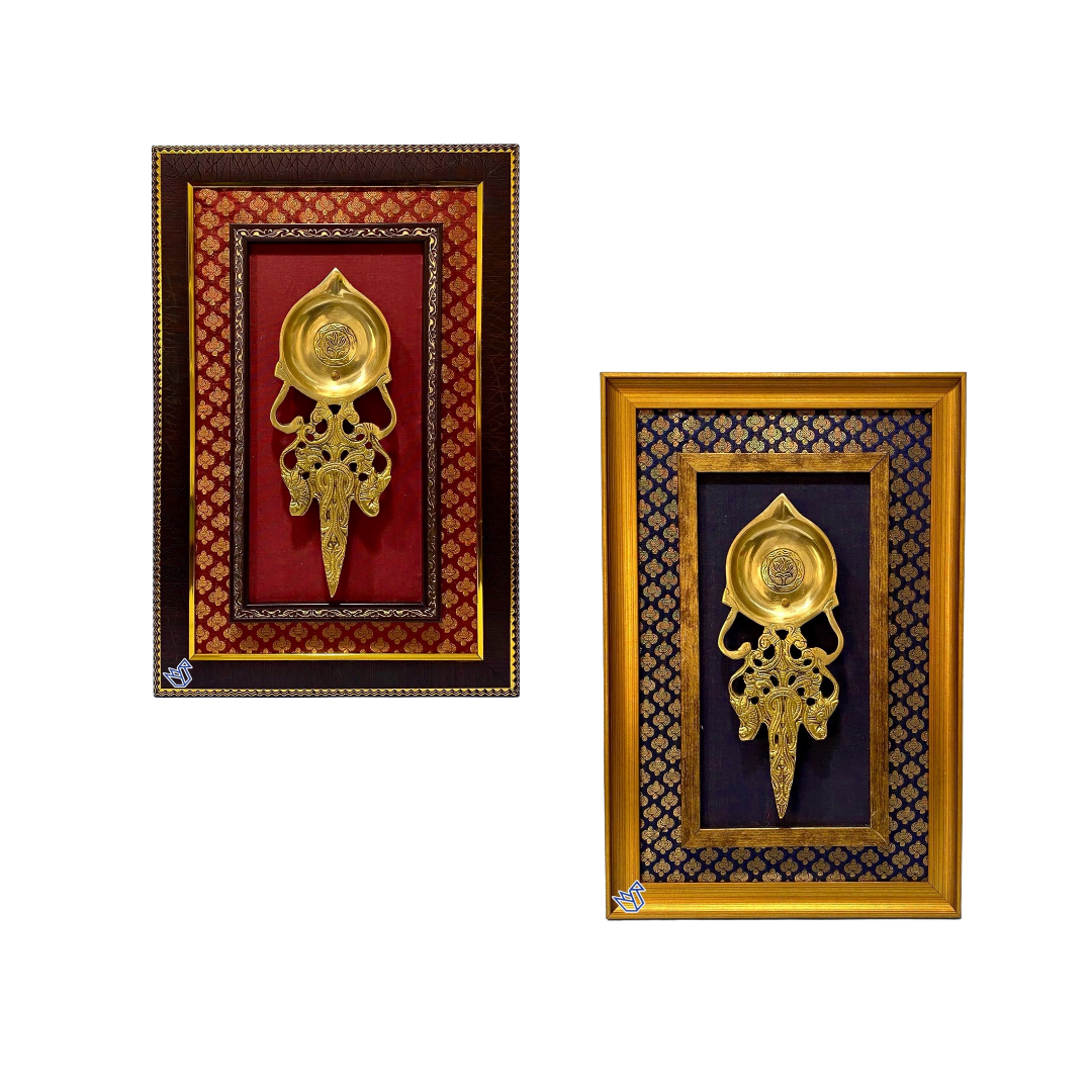 Handcrafted Brass Spoon Diya In Dazzling Frame Styled & Finish From Tamrapatra