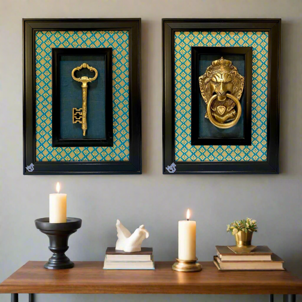Brass Frames In Attractive Designs Handcrafted Vintage Wall Decor By Tamrapatra