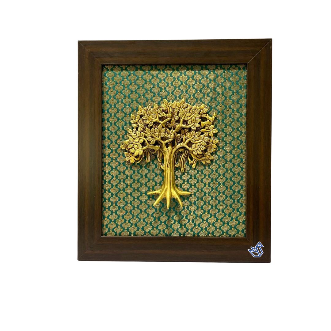 Brass Tree Frame Wall Art Office Home Decor Premium Collection By Tamrapatra