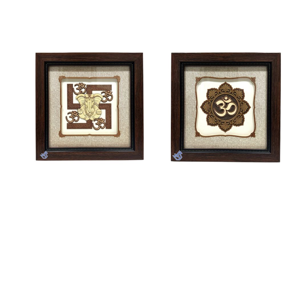 Swastik Ganesha New Arrival 3D Artwork Wall & Table Top Spiritual By Tamrapatra