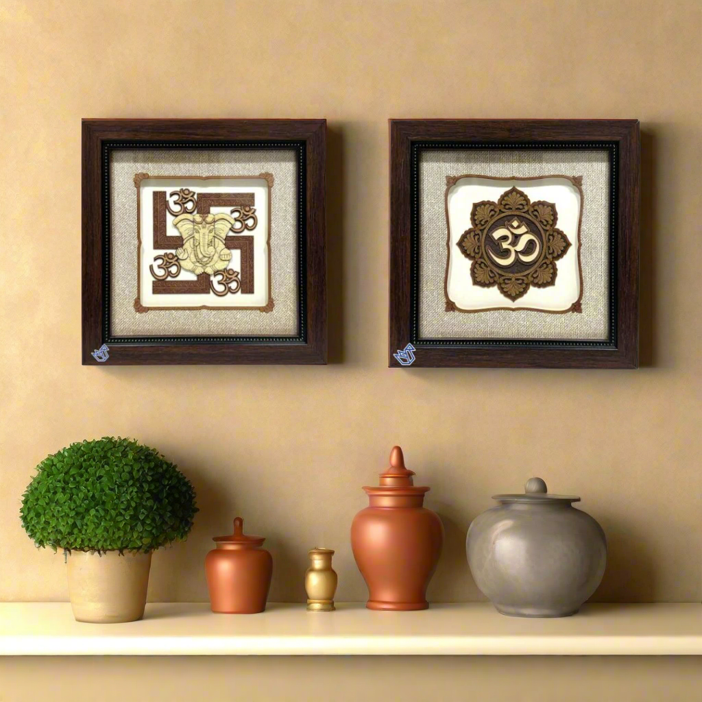 Swastik Ganesha New Arrival 3D Artwork Wall & Table Top Spiritual By Tamrapatra