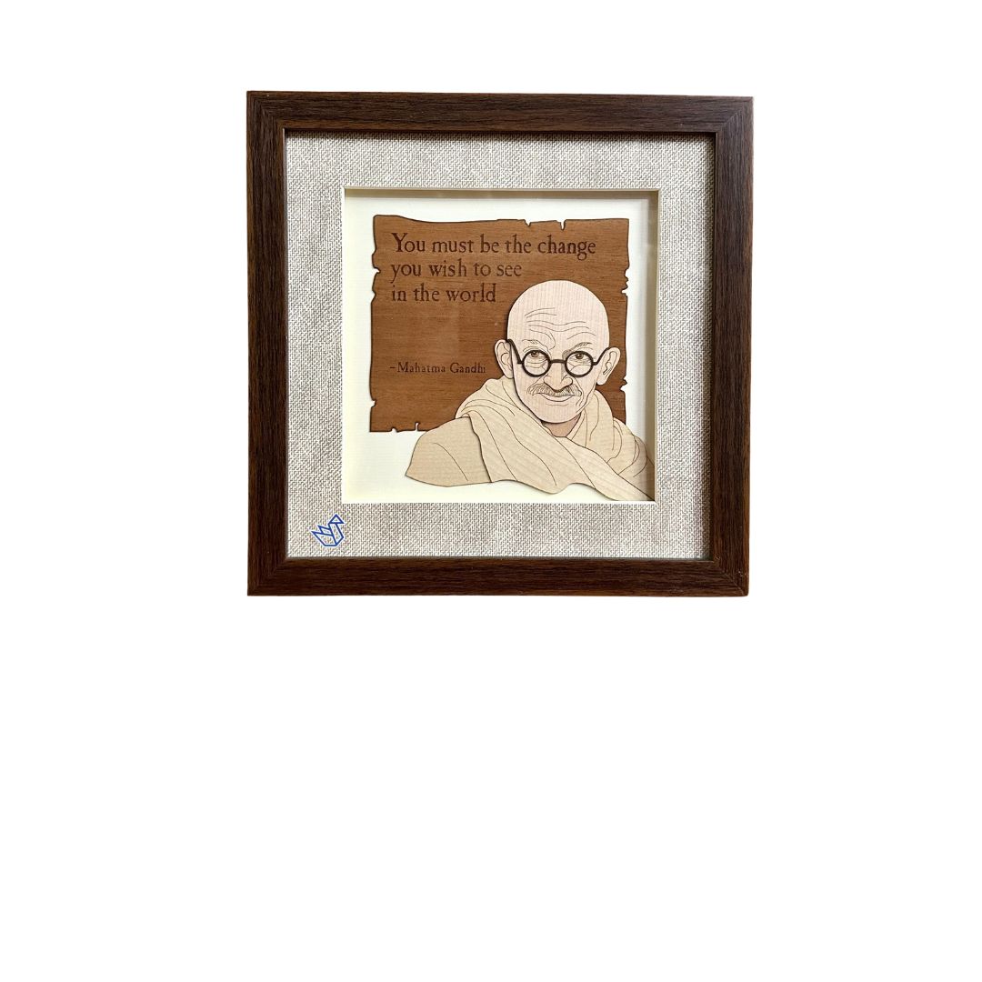 Wise Words By Mahatma Gandhi In Beautiful Wooden Craft Frames At Tamrapatra