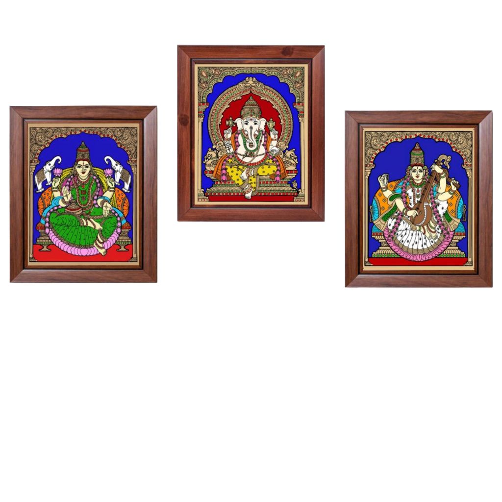 Religious Tanjore Reverse Glass Painting Wall Art In Various Designs By Tamrapatra