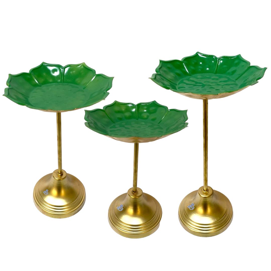Urli Standing With Outstanding Design Green Shade Handcrafted By Tamrapatra
