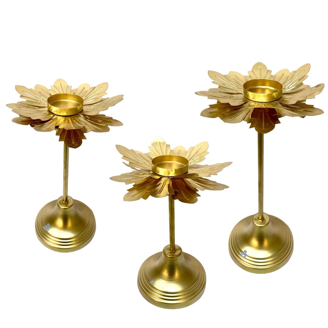 Standing Tealight with Stand Exclusive Floral Design Handcrafted By Tamrapatra