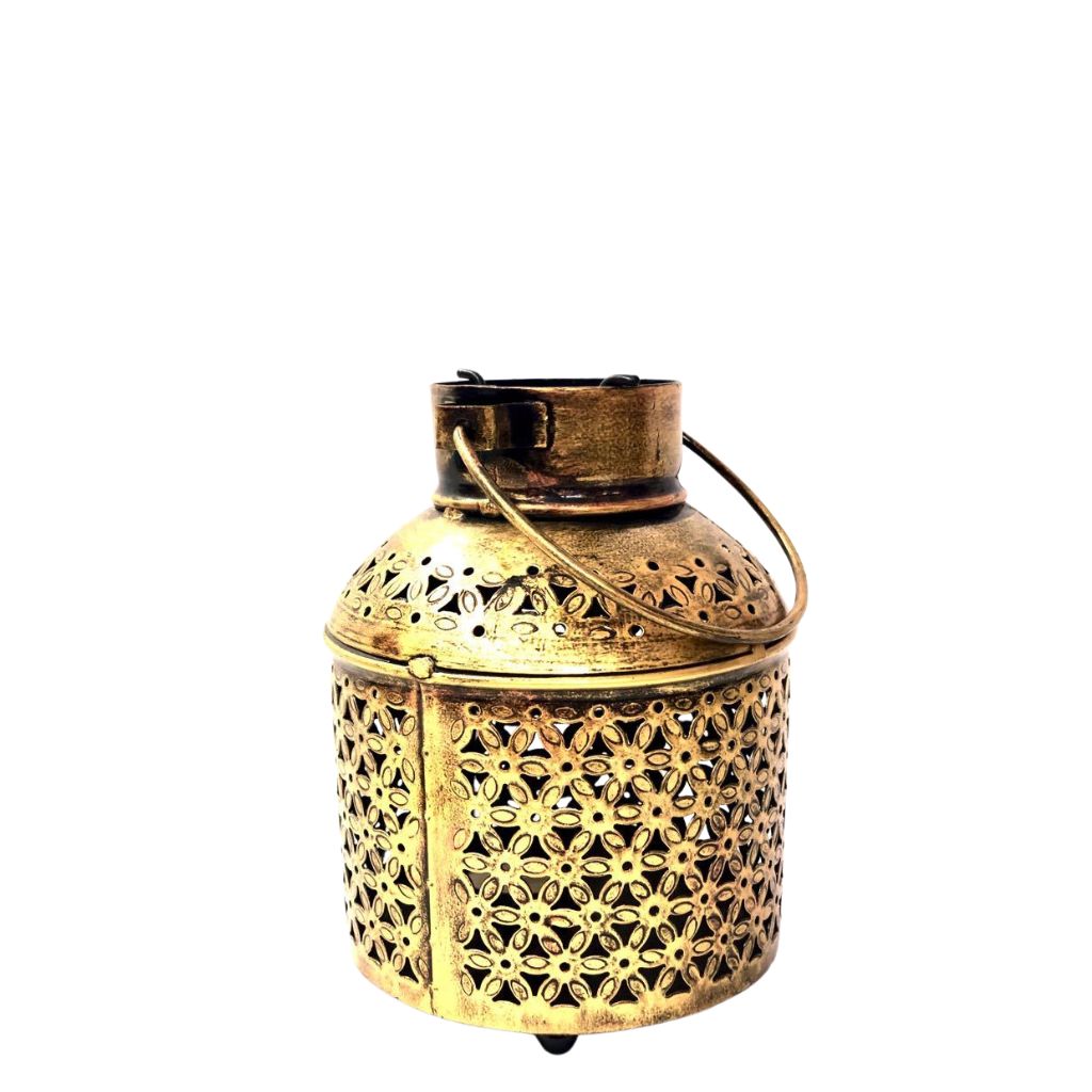 Kettle Style Tea Light Holder Hanging Metal Lantern Home Décor By Tamrapatra - Tamrapatra