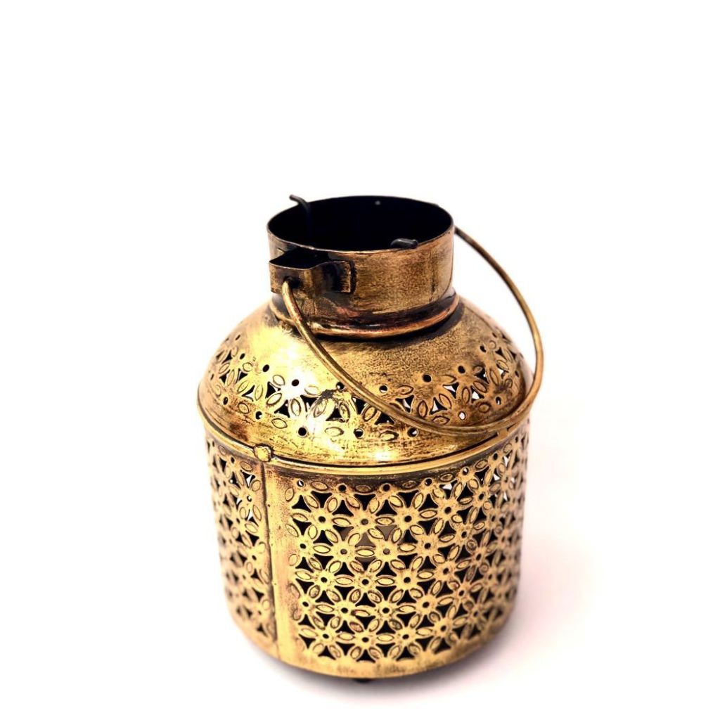 Kettle Style Tea Light Holder Hanging Metal Lantern Home Décor By Tamrapatra - Tamrapatra