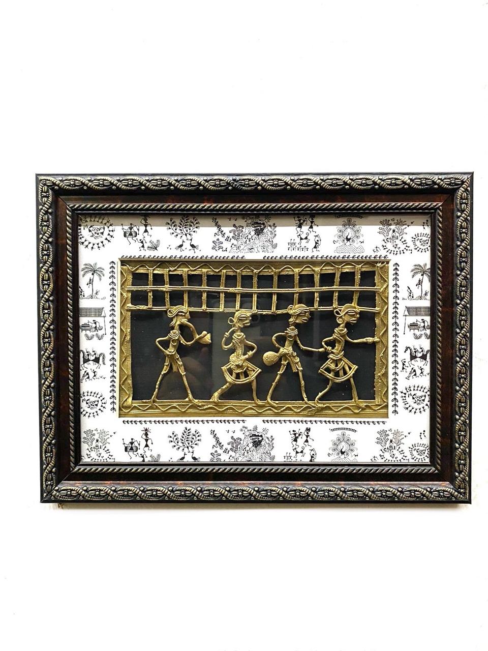 Villagers Handcrafted Rural Lost Wax Dhokra Art Frames Corporate Gifts By Tamrapatra