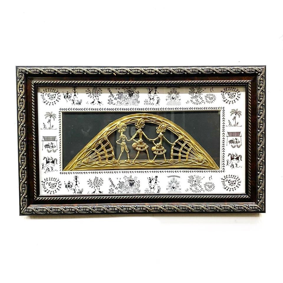 Villagers Handcrafted Rural Lost Wax Dhokra Art Frames Corporate Gifts By Tamrapatra