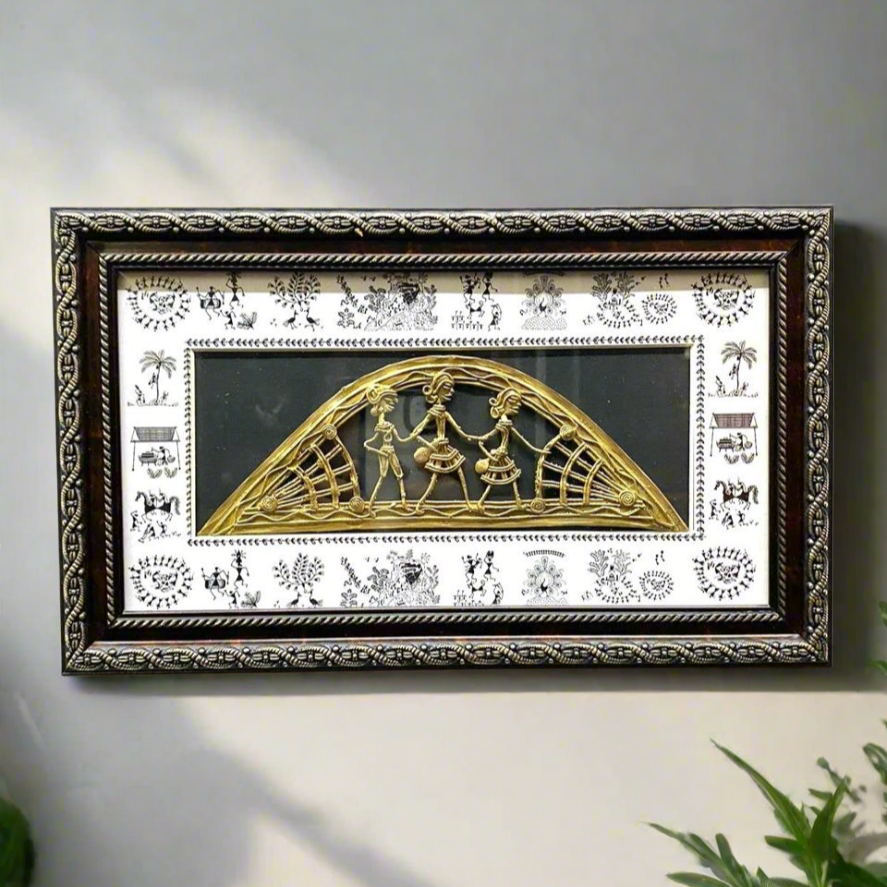 Villagers Handcrafted Rural Lost Wax Dhokra Art Frames Corporate Gifts By Tamrapatra
