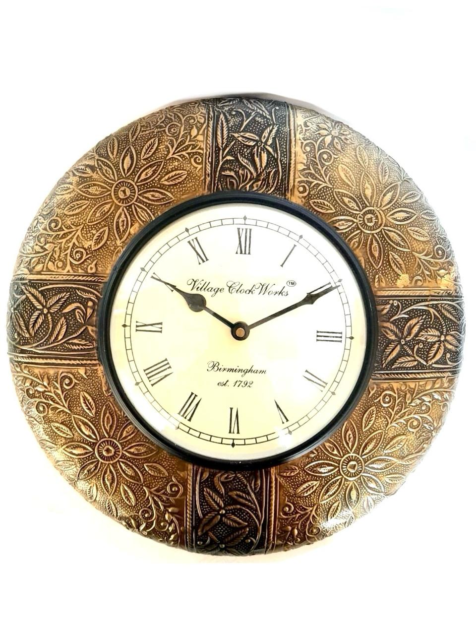 Classic Floral Theme Wall Clock For Suits Every Corner Of Your Space Tamrapatra