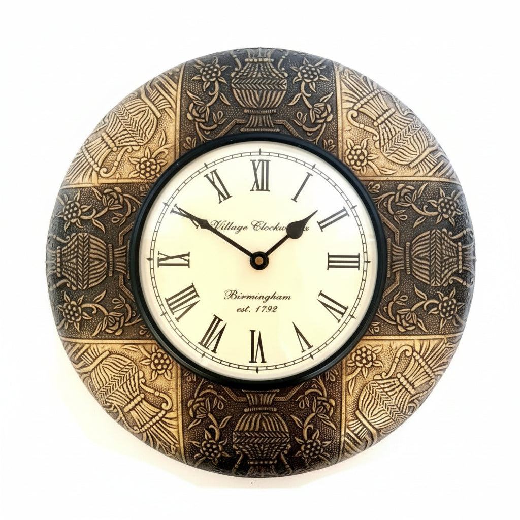 Classic Floral Theme Wall Clock For Suits Every Corner Of Your Space Tamrapatra - Tamrapatra