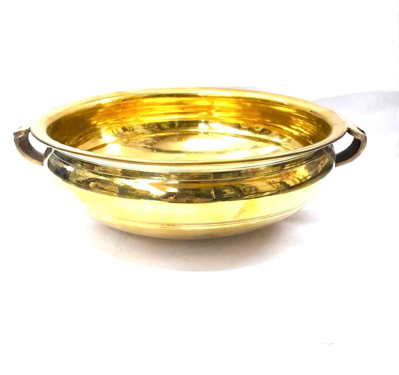 Brass Urli For Decoration Pooja Flowers Spiritual Artware In Various Size Tamrapatra