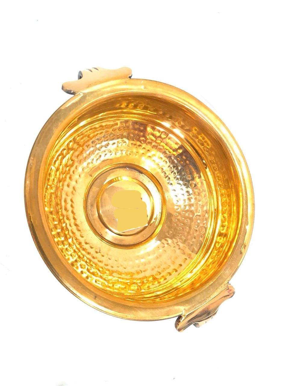 Hammered Brass Urli in Various Size For Pooja Decoration Flower Pots Tamrapatra